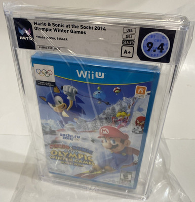 SEALED Mario & Sonic at the Olympic Winter Games Sochi 2014 NEW Wii U WATA 9.4