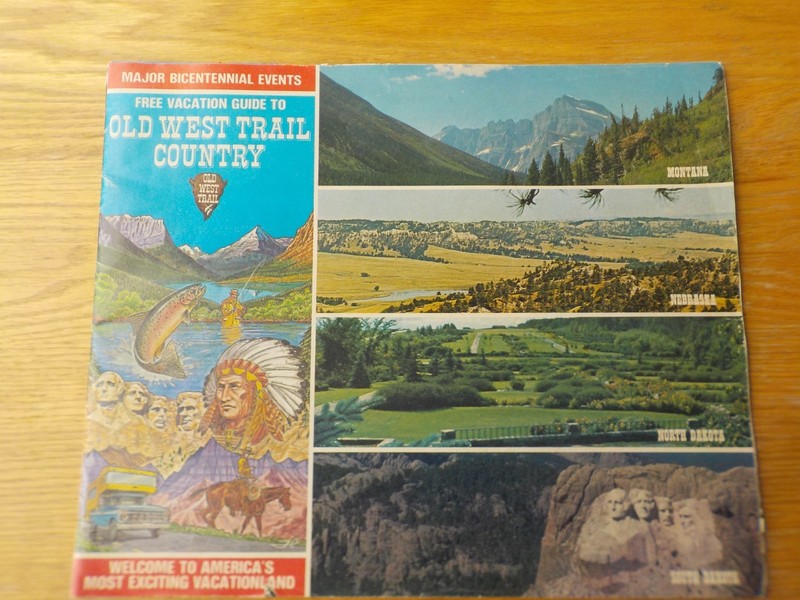Vtg Bicentennial 1976 Old West Trail Country Guide Mont., Nebraska, N/S Dak