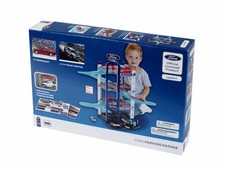FORD Multi-Storey Car Park Playset w/ 2 Diecast Cars Mustang & Raptor