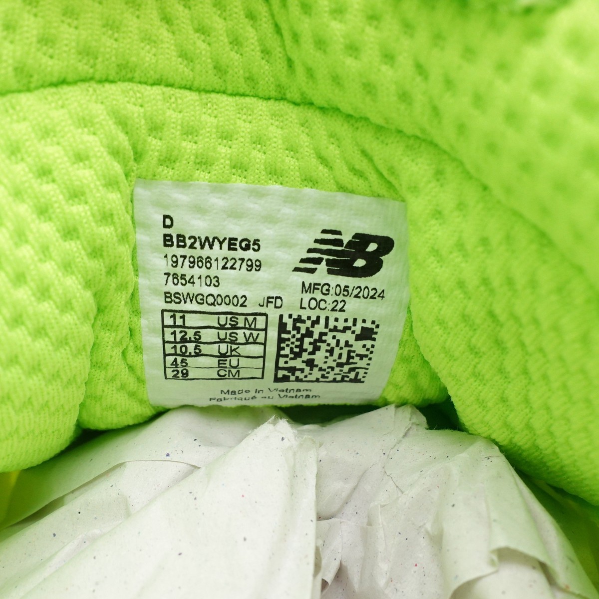 New Balance TWO WXY V5 Basketball Shoes Men's BB2WYEG5 Bleached