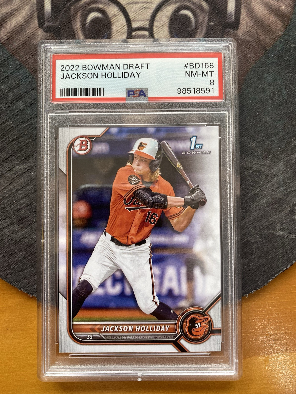 Jackson Holliday 2022 Bowman Draft #BD-168 Base (1st) Price Guide 