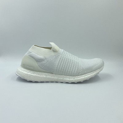 Adidas Ultra Boost Laceless Primeknit White Running BB6146 Slip on Adult Sz 8 | eBay