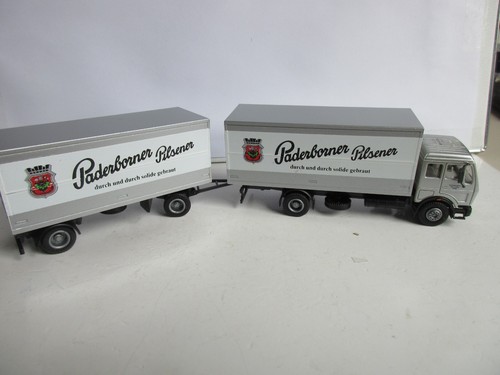 Herpa 1:87 Mercedes camión de carga Paderborner Pilsener!!! - Imagen 3 de 6