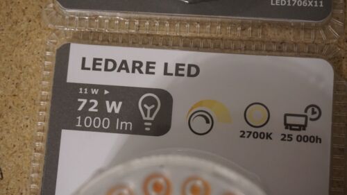 (2 Set) Ikea LEDARE LED Bulb GX53 1000 lumen 2700 K Dimming Adjustable Beam - Picture 2 of 4