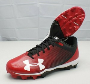 red and black softball cleats