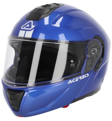 HELM HELMET MOTORRAD MODULAR ZUM ÖFFNEN ACERBIS TDC 22.06 BLAU GR L