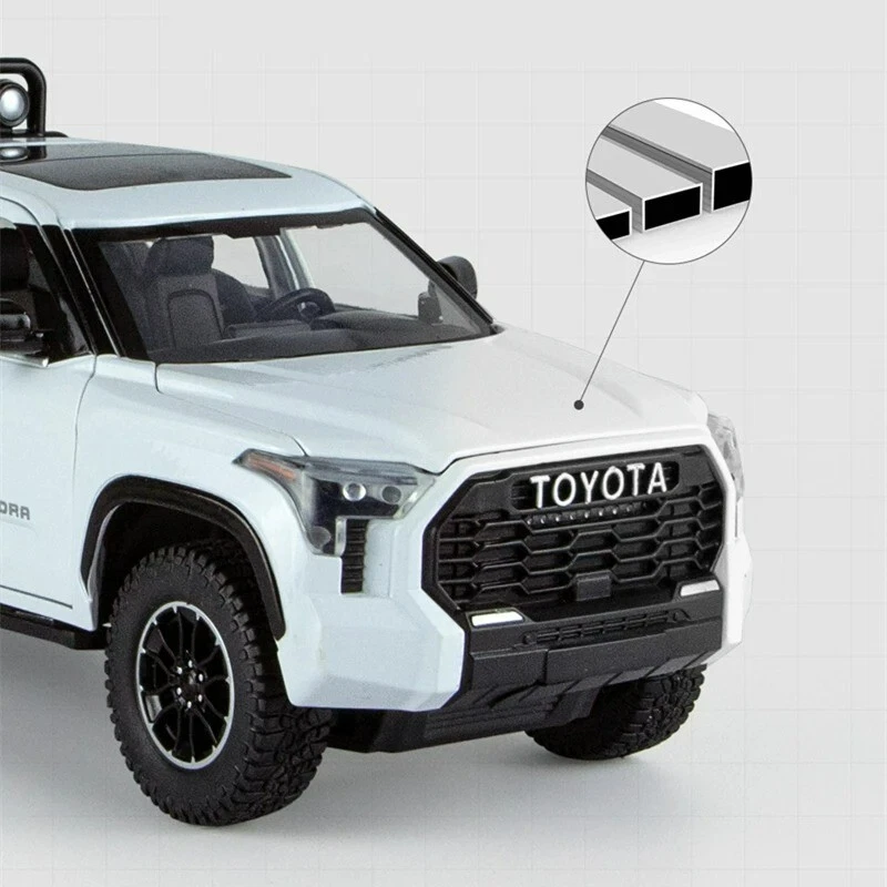 1:22 Toyota TUNDRA Alloy Diecast SUV Model Sports Car Sound Light Kids Gift Toys - Image 2 of 4