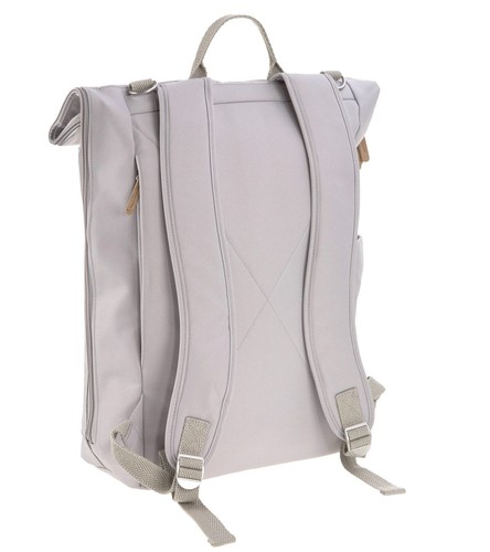 Lässig Green Label Rolltop Backpack Wickeltasche Rucksack Grey grau - Bild 4 von 7