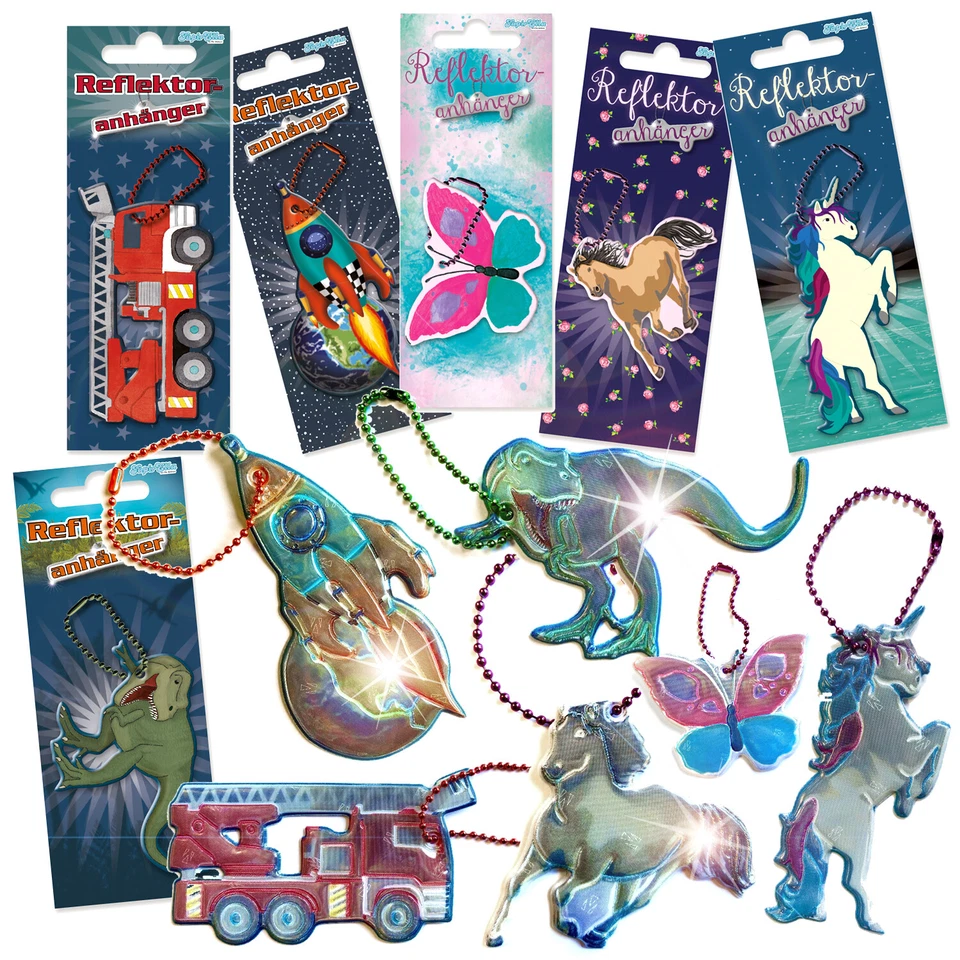 REFLEKTORANHÄNGER - Reflektor Anhänger Reflektierend Schutz Kinder Lutz Mauder