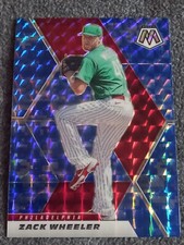 2021 PANINI MOSAIC BASEBALL  ZACK WHEELER REACTIVE BLUE #50
