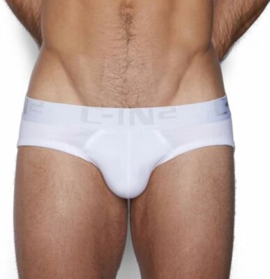 C-IN2 Core Low Rise Profile Brief w/ Sling Support WHITE Size XL Men's NWT 