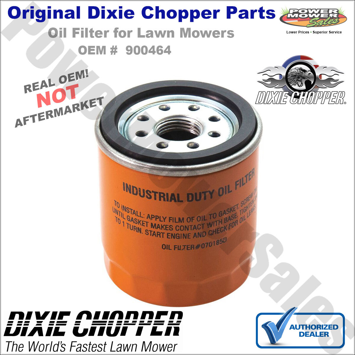 900464 Dixie Chopper Generac Oil Filter for SE2744, SE2750 & More