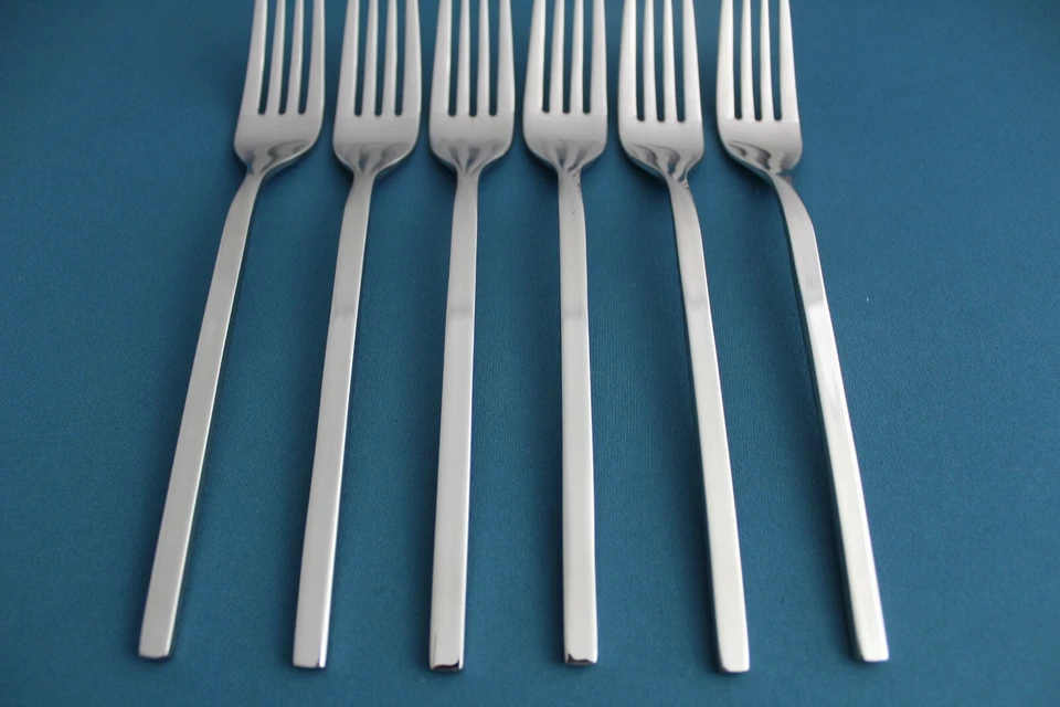 6 tenedores de cena Villeroy & Boch NEW WAVE 18/10 acero inoxidable Indonesia NUEVO 8" Foto 2 de 4