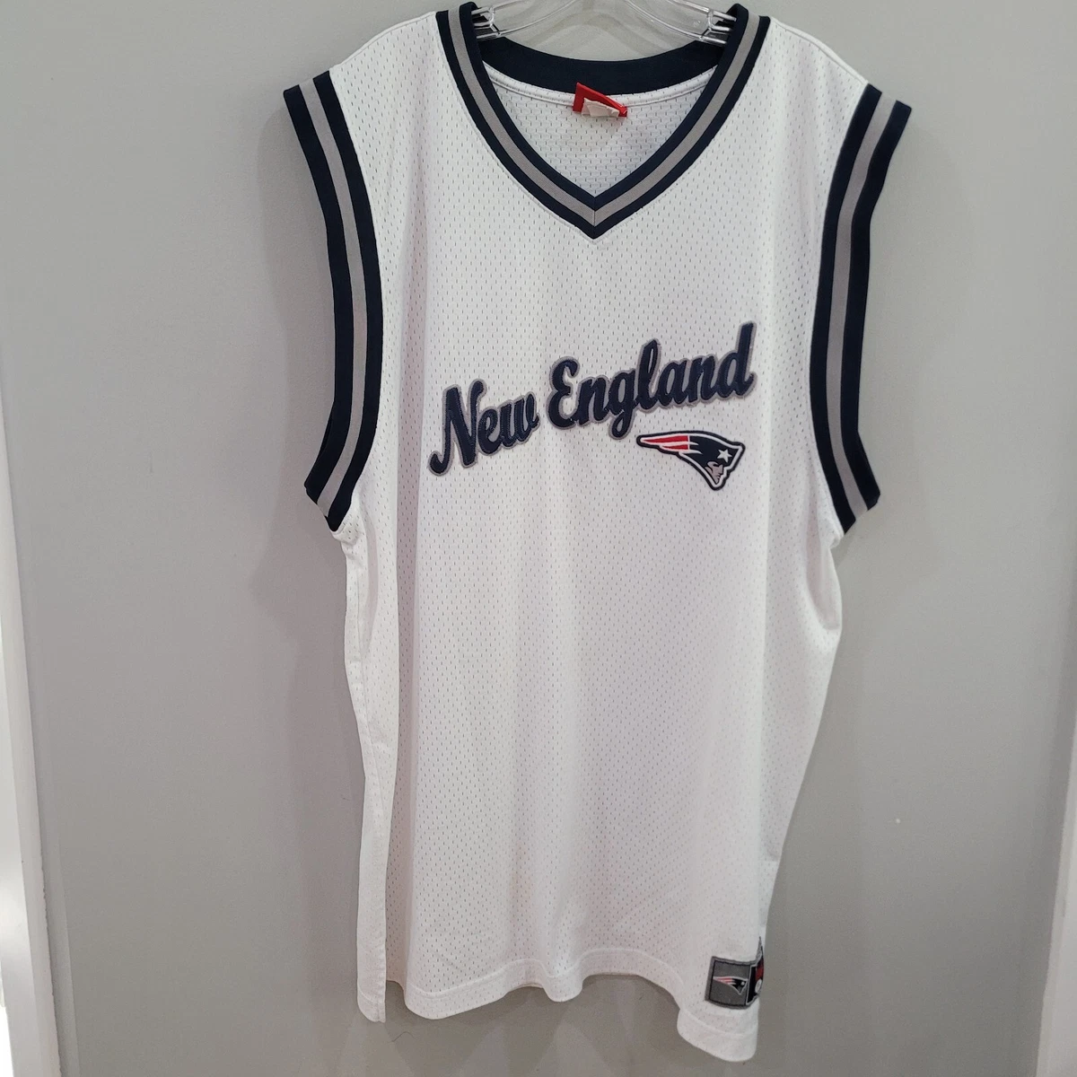 New england top patriots basketball jersey