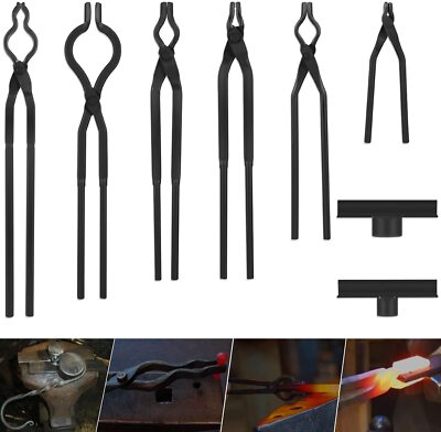 Blacksmith Tongs Set Expert Replacement Tongs/Blacksmith Starter Tool Hook Jig
