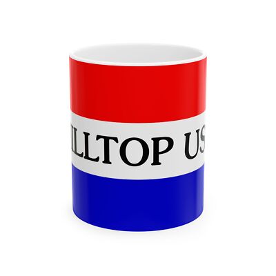 Flag of Hilltop Ohio (United States) White Coffee Mug