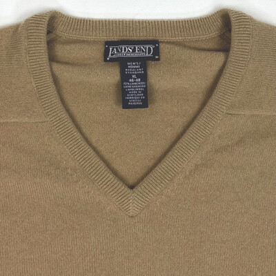 Lands End Wool Sweater Men