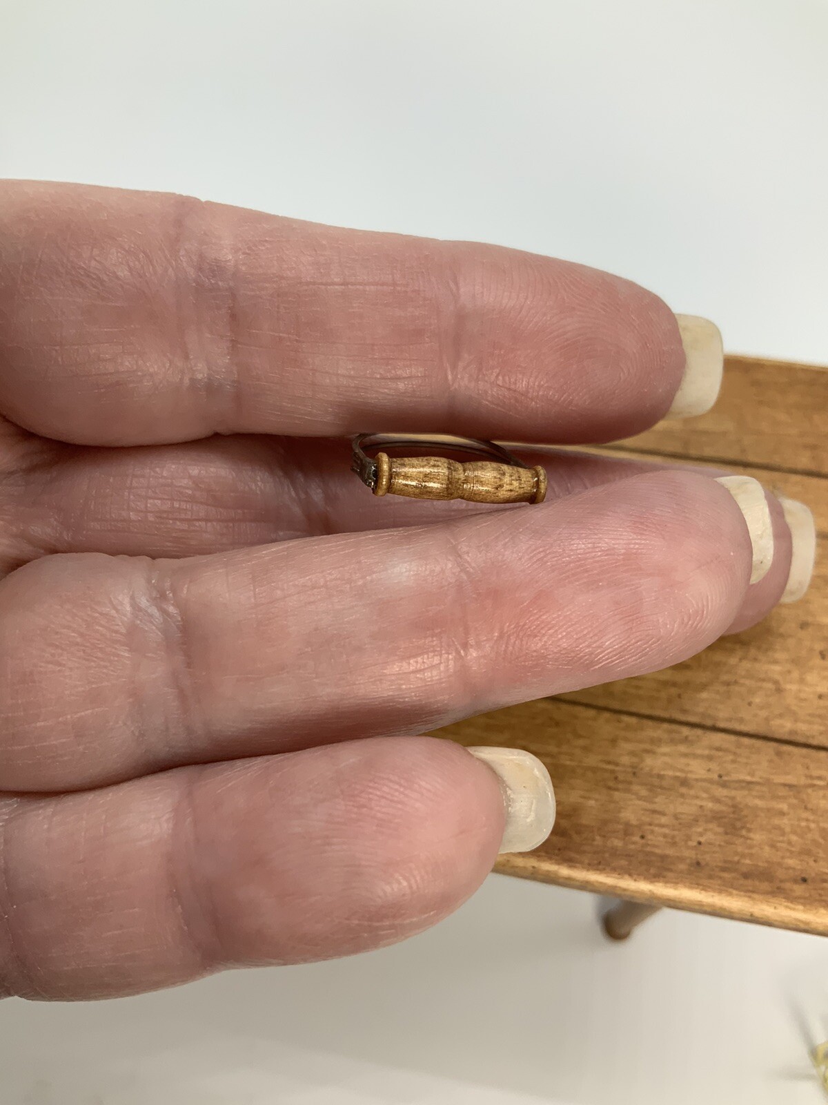 Dollhouse Miniature Artisan Wire/Wood Handle Pastry Cutter eBay