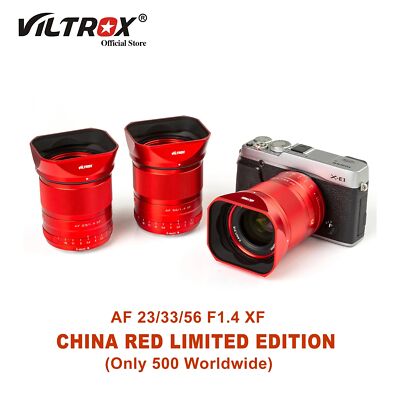 3x VILTROX 23mm 33mm 56mm F1.4 Auto Focus Large Lens For Fujifilm Fuji X Camera 
