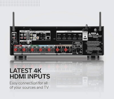 DENON AVアンプ　AVR-X1500H Denon AVR-X1500H 7.2 Ch. AV Receiver with Amazon Alexa Voice