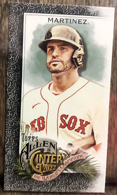 2022 Allen and Ginter Base Mini Black Border #166 J.D. Martinez - Tigers Red Sox