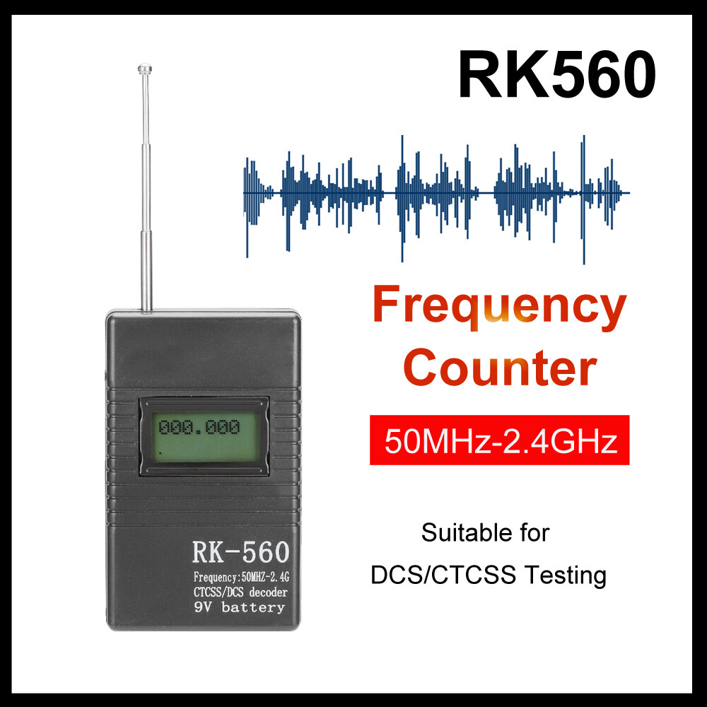 Handheld Frequency Meter RK560 Mini Radio - 50MHz To 2.4GHz With CTCSS ...