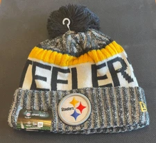 2017 NFL Sideline Knit Hat Pittsburgh Steelers New Era On-Field Beanie