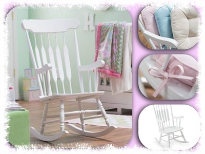white baby rocking chair
