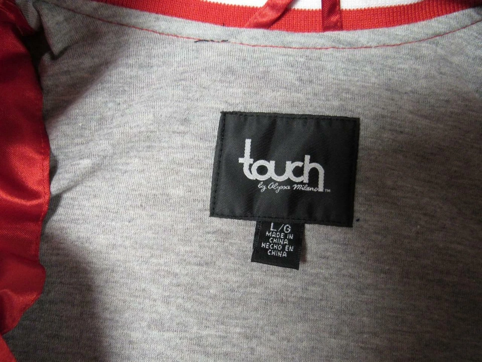 Nueva Chaqueta a Presión Chicago Blackhawks Jóvenes Niñas Talla L Grande Roja Satinada Foto 4 de 4