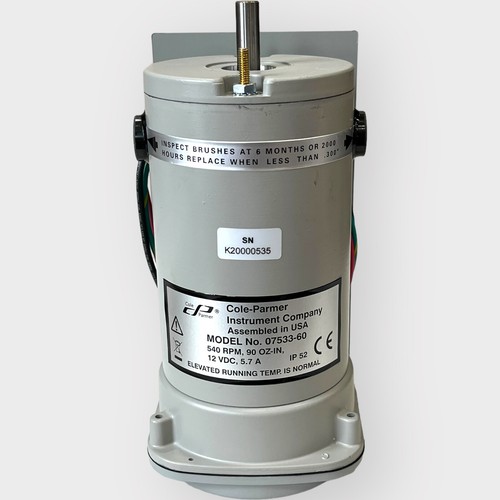 Cole-Parmer Masterflex L/S Pump Drive 07533-60 12V DC 540 RPM CE - Picture 5 of 18