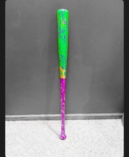 Maple Wood Baseball Bat 33in. Neon Purple / Mint Splat / Neon Green / Purple