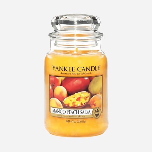 Yankee Candle Spun Sugar Peach Mango Last Paradise Large Medium Candle Jar Cover - Picture 4 of 21