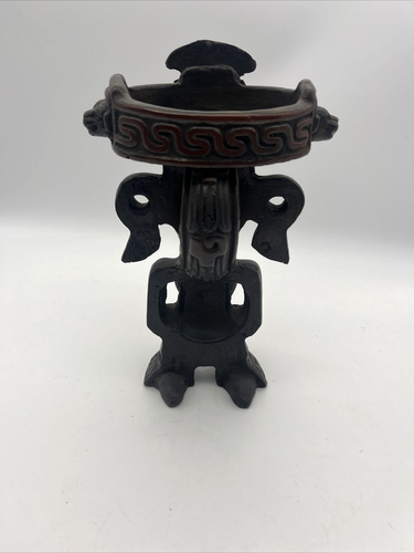 Vintage Antique Lahu Tribe Sculpture Detailed Detailed (Eyes Move) Holder READ - Picture 4 of 10