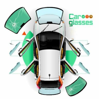Für Renault Fluence ab 2010 Windschutzscheibe Frontscheibe Grün Sensor Akustik