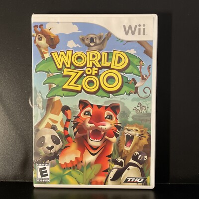 World of Zoo (Nintendo Wii, 2009) complete in box THQ 785138302355
