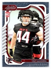 2022 Panini Absolute Football #196 Troy Andersen RC Green Rookie Atlanta Falcons
