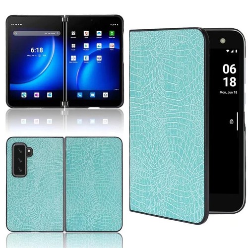 Case For Microsoft Surface Duo 2 Luxury Leather Crocodile Pattern Shockproof - Photo 23 sur 26