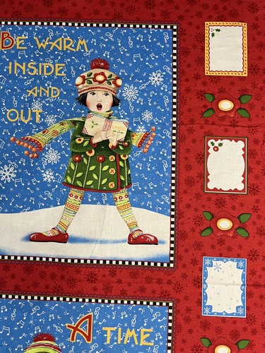 MODA The Caroler - Mary Engelbright Christmas Panel 24”x44” Vintage 2008 - Picture 5 of 7