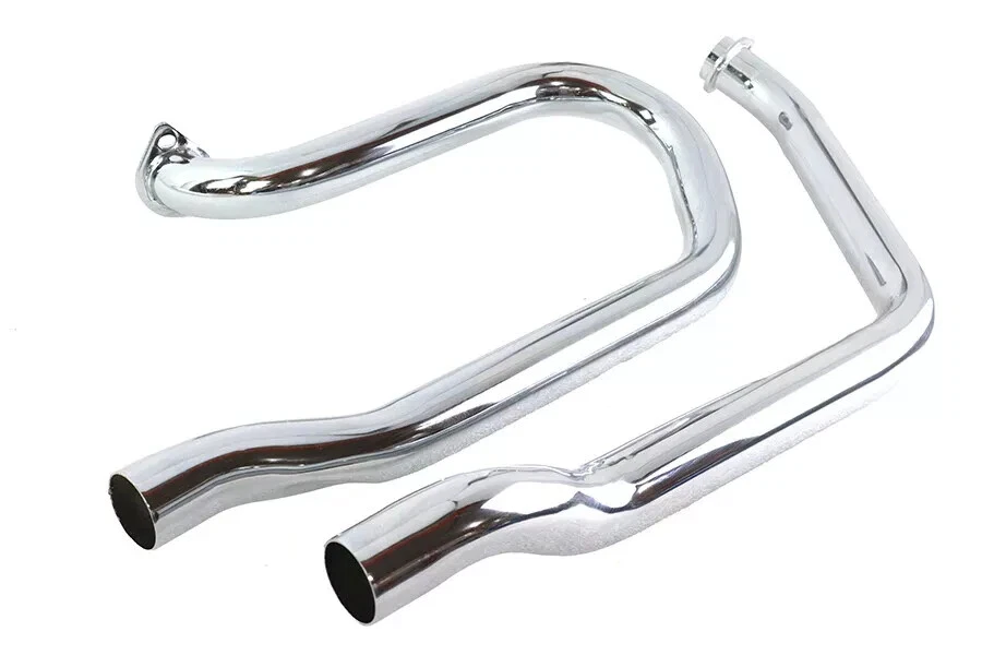 Alphabet FX-FXE Exhaust Header Set Chrome fits Harley Davidson 30-0645 - Image 2 of 4