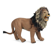 6.3nch/16cm Brown Lion PVC Toy Wild Animal Figure Doll Kids Gift