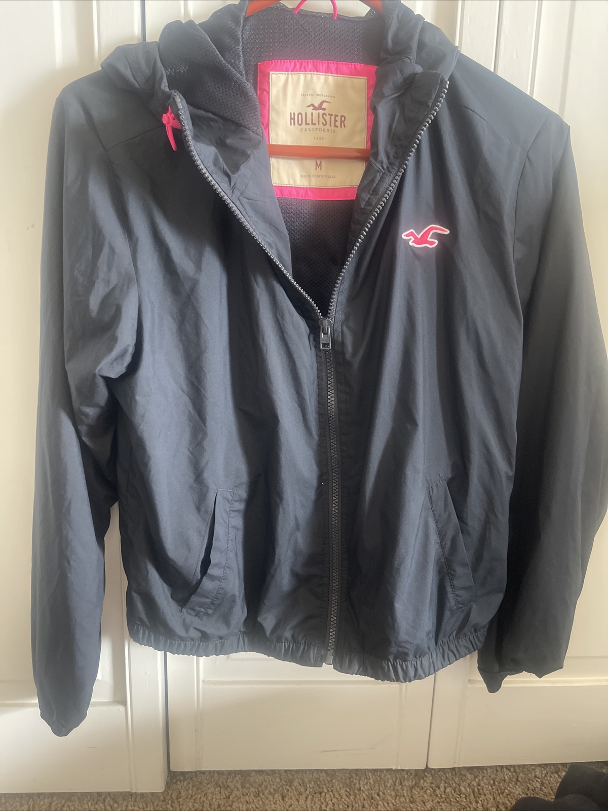 Logo Windbreaker Rain Coat 