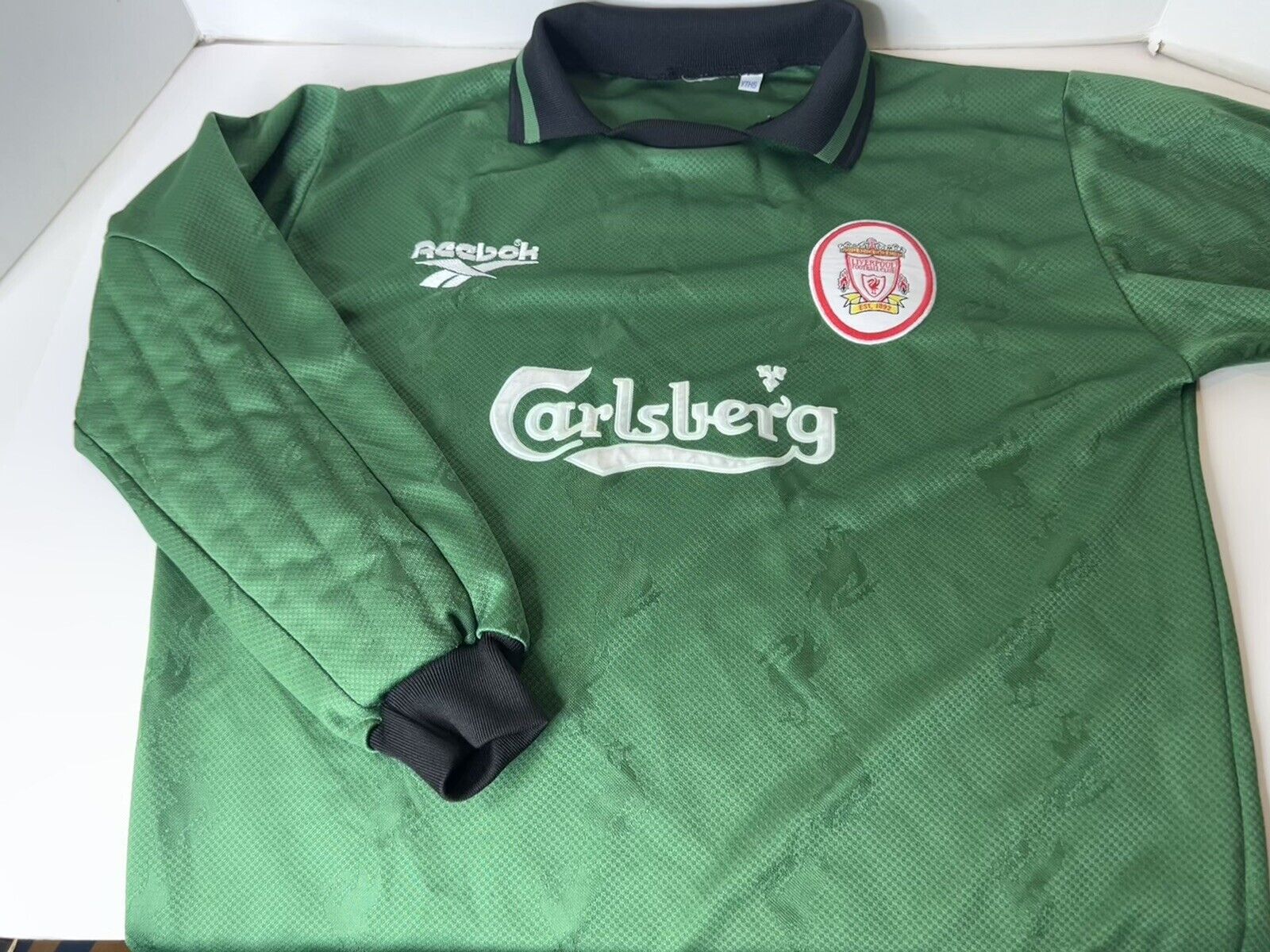 Reebok Liverpool Fc Goalkeeper Jersey Carlsberg Official Merchandise, Green