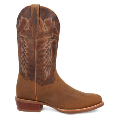 Dan Post Boots Neeley Embroidered Round Toe Pull On Cowboy  Mens Brown Casual Bo