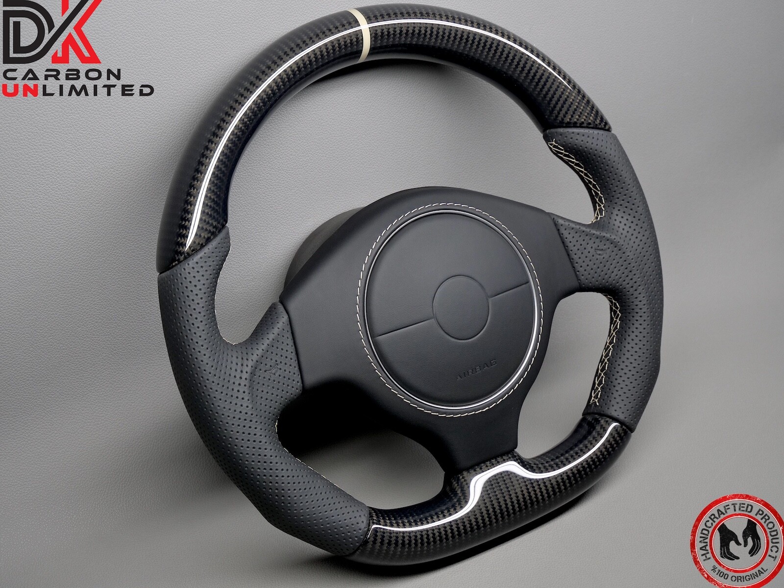 Lamborghini Murcielago LP640 LP650 LP670 Off White Ring Carbon Steering Wheel v3
