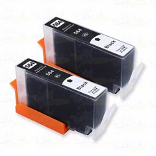 2 PACK 564XL Black Ink Cartridge for HP Photosmart 6510 6520 7510 7520 Printer