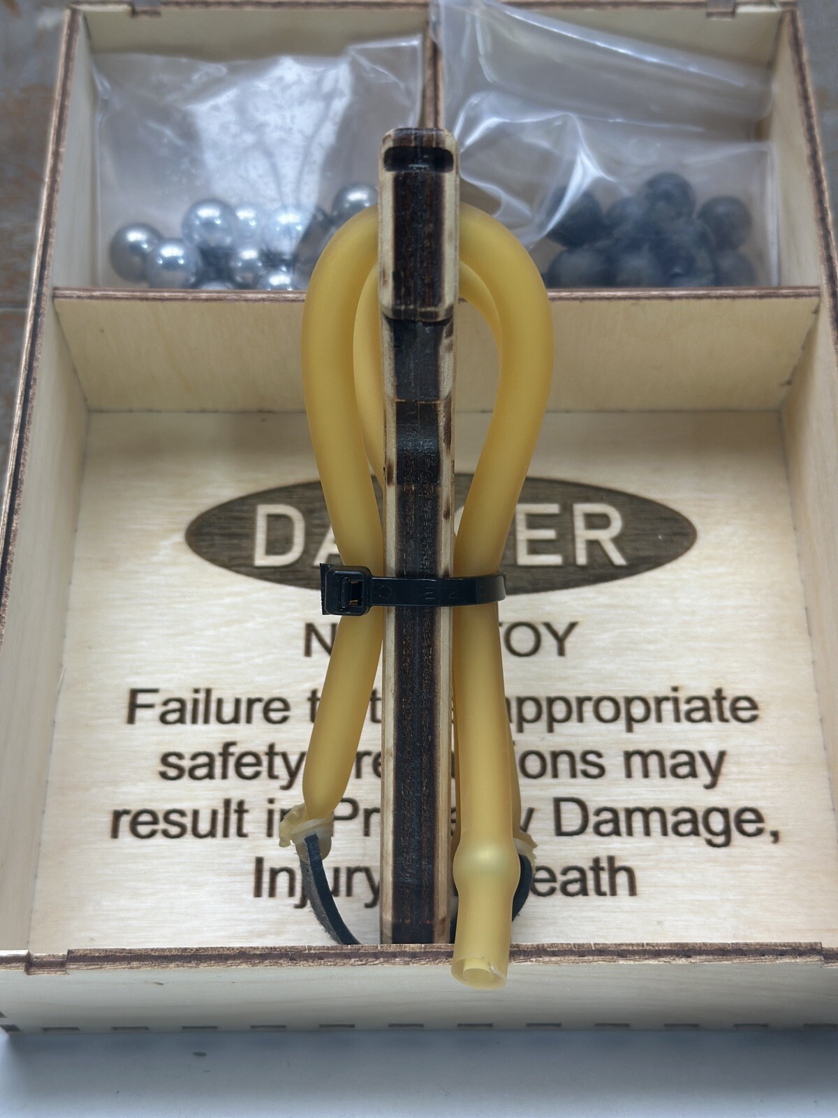 ZWT Lil Menace Sling Shot Wood Zach Wood Slingshot + 20 Clay & 20