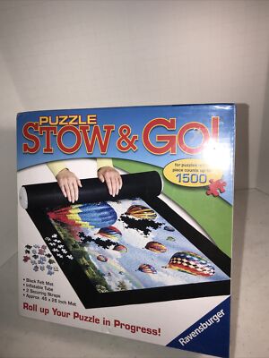 New Ravensburger Stow & Go! Roll up your puzzle in progress!
