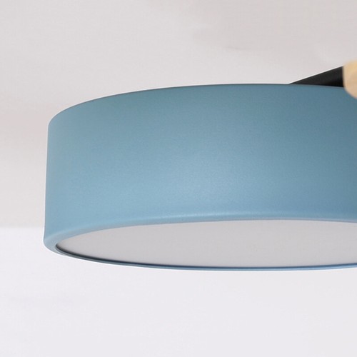 Modern Macaron Style Dimmable LED Semi Flush Mount Ceiling Light Chandelier Lamp - Picture 5 of 9