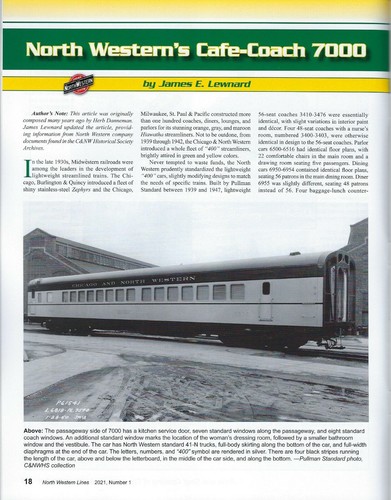 North Western Lines: 2021, No. 1, CHICAGO & NORTH WESTERN LINES (NEW issue) - Picture 2 of 5