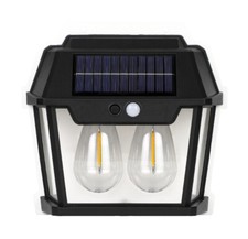 Aplique Solar led, 2 bombillas, alta lumi…